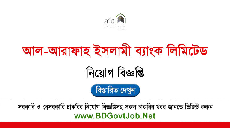 Al-Arafah Islami Bank Job Circular 2025